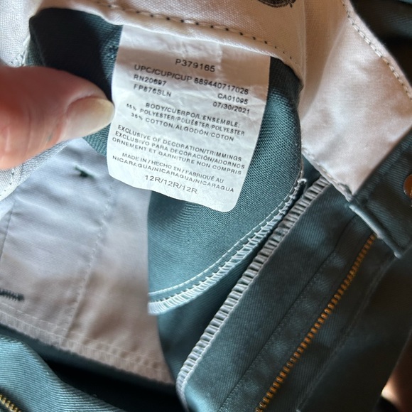 Dickies Hi Waisted Ankle Green Urban Outfitters Size 12 UO - Picture 5 of 6